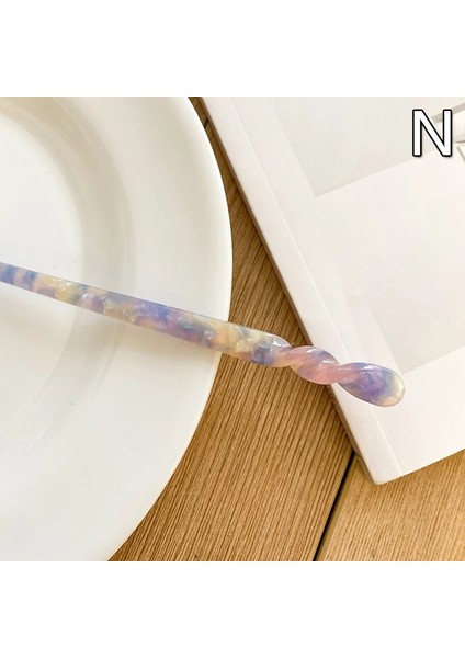 N Fashioese Tarzı Saç Sopaları Vintage Asetat Chopstick Kadın Tokalar Saç cl Düğün Saç Takı Aksesuarları (Yurt Dışından)