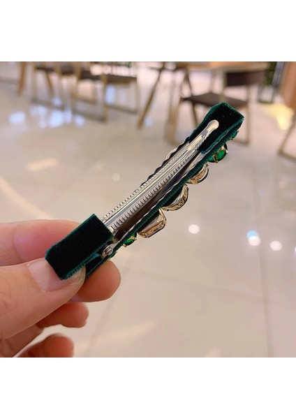 A9 Yeni Su Damlası Flanel Taklidi Saç Klipleri Kadınlar Için Yüksek Dereceli Butik Kristal Saç Avrupa ve Amerika Basit Popul (Yurt Dışından) modelleri