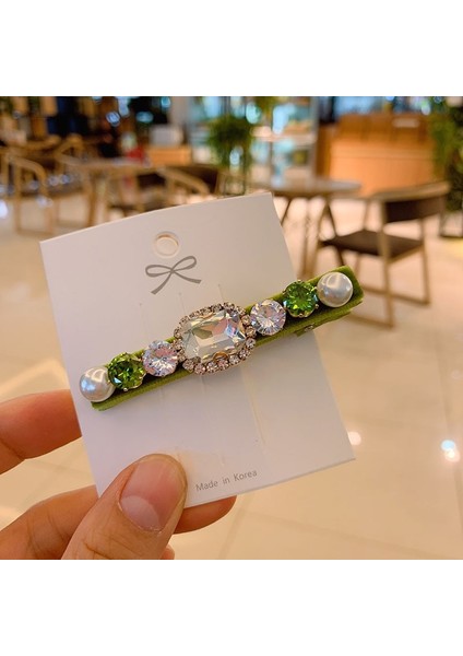 A9 Yeni Su Damlası Flanel Taklidi Saç Klipleri Kadınlar Için Yüksek Dereceli Butik Kristal Saç Avrupa ve Amerika Basit Popul (Yurt Dışından) indirimleri