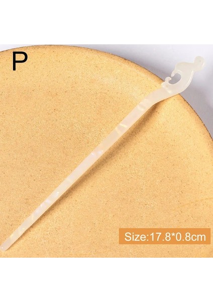 P Fashioese Tarzı Saç Sopaları Vintage Asetat Chopstick Kadın Tokalar Saç cl Düğün Saç Takı Saç Aksesuarları (Yurt Dışından)