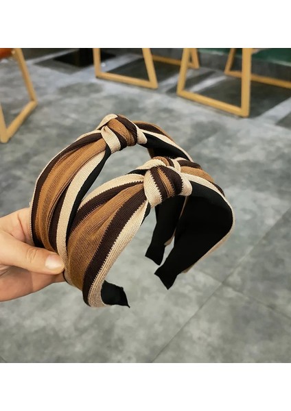 Saç Bantları Tarzı B235 Yeni Moda Kadın Saç Bandı Geniş Yan Kafa Çapraz Düğüm Türban Clatriped Şapkalar Kız Saç Aksesuarları (Yurt Dışından) modelleri