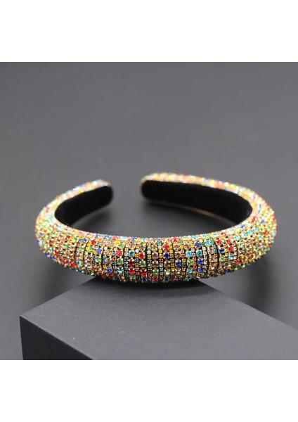 No.13 Boyutu Podyum Lüks Kişilik Renk Taklidi Kafa Bandı Yeni Barok Moda Mizaç Topu Kafa Bandı ile Yıldız Kafa Bandı 702 (Yurt Dışından)