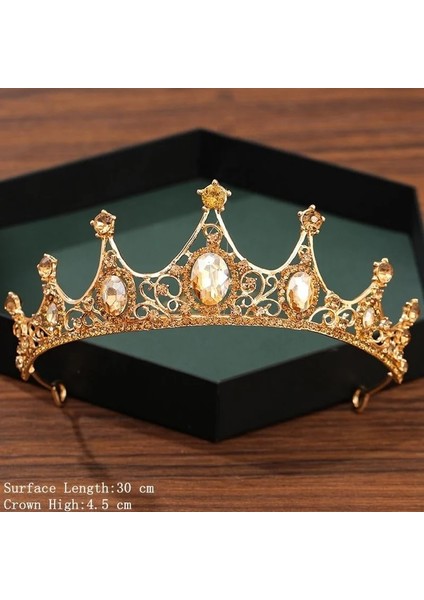 Yok Gümüş Renk Taç ve Tiara Düğün Saç Aksesuarları Kadınlar Için Taç Gelin Kristal Rhinestone Diadema Tiaras Gelin Tacı (Yurt Dışından)