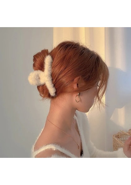 No.34 Beden Kış Kürk Saç Tokası Kadınlar Için Peluş Yakalamak Klip Saç Kadın Headdress Kore Takı Bayan Sevimli Saç Aksesuarları Kafa Bandı Giirl (Yurt Dışından) fırsatları