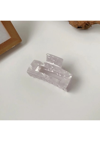 No.4-7.5 cm Biland Yeni Saç Pençe Büyük Geometrik Hollow Kare Kaplumbağa Kabuğu Leopar Asetat Saç Tokası Kadınlar Için Saç Aksesuarları (Yurt Dışından)