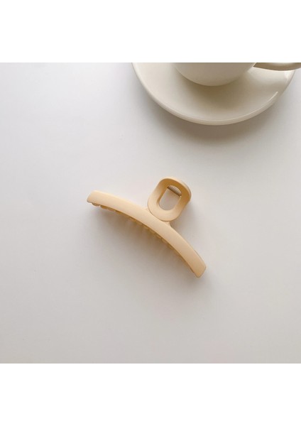 Saç Pençeleri Stili F Yeni Kore Güz ve Kış Süt Çay Rengi Kahverengi Akrilik Saç Pençeleri Klipler Çok Renkli Geometrik Mat Saç Tokası Aksesuarları (Yurt Dışından)