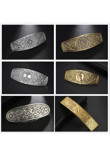 G Hayat Ağacı Gümüş Skyrim Viking Pusula Tokalar Vintage Muska Celtics Düğüm Nordic Runes Hayat Ağacı Barrette Saç Tokası Aksesuarları Kadınlar Için (Yurt Dışından) fırsatları