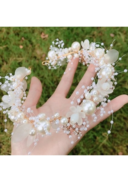 A-31 Inci Çiçek Altın Kafa Kristal Takı Düğün El Yapımı Kristal Başlık Saç Dekorasyon Aksesuarları Gelin Tiara Headdress (Yurt Dışından) fiyatları