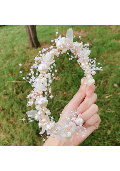 A-31 Inci Çiçek Altın Kafa Kristal Takı Düğün El Yapımı Kristal Başlık Saç Dekorasyon Aksesuarları Gelin Tiara Headdress (Yurt Dışından) indirimleri