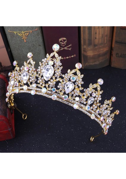 Aby Sıcak Satış Renkli Kristal Tiara Gelin Taçları Düğün Saç Aksesuarları Kadınlar Birçok Tasarım Diadems Saç Takı Moda Başlığı (Yurt Dışından) modelleri