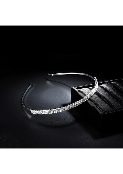 Stil 3 Köpüklü Gelin Nedime Çiçek Kız Çocuk Kristal Rhinestone Düğün Hairband Pageant Balo Tiara Taç Saç Aksesuarları (Yurt Dışından)