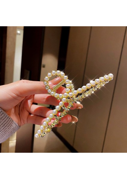 Sfz-4 2021 Yeni Altın Gümüş Taklidi Köpekbalığı Klip Yakalamak Headdress Saç Yakalamak Geri Kafa Firkete Saç Aksesuarları Takı Kore Moda (Yurt Dışından)