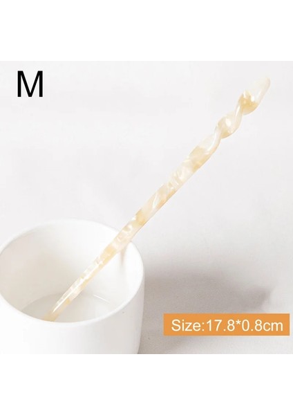 M Beden Fashioese Tarzı Saç Sopaları Vintage Asetat Chopstick Kadın Tokalar Saç cl Düğün Saç Takı Saç Aksesuarları (Yurt Dışından)