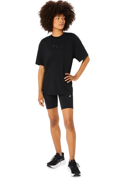 Asics Logo Tee Kadın Black Kısa Kollu Tshirt 2032C843-002 fiyatları