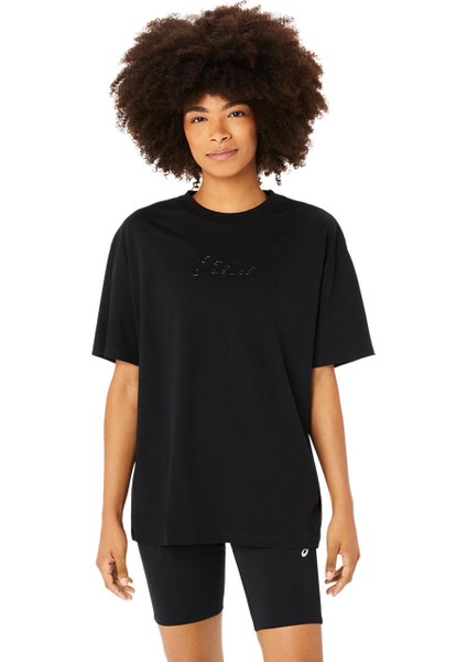Asics Logo Tee Kadın Black Kısa Kollu Tshirt 2032C843-002 modelleri