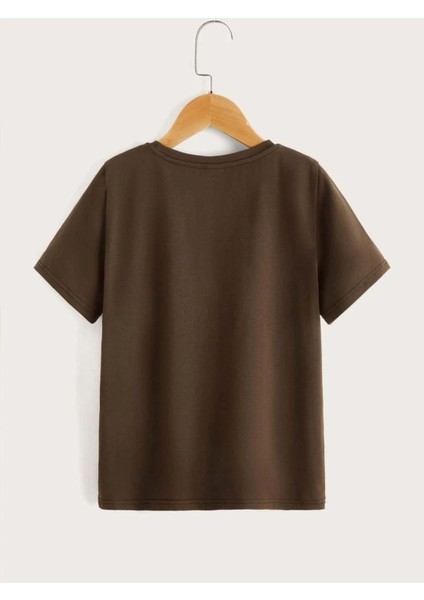 Blacksokak Kids Erkek Çocuk Kahverengi New York Baskılı Tişört fiyatları