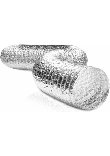 Ø 127 mm Air Alüminyum Izolesiz Flexible Esnek Hava Kanalı - Davlumbaz - Aspiratör Borusu (10 Mt) fırsatları