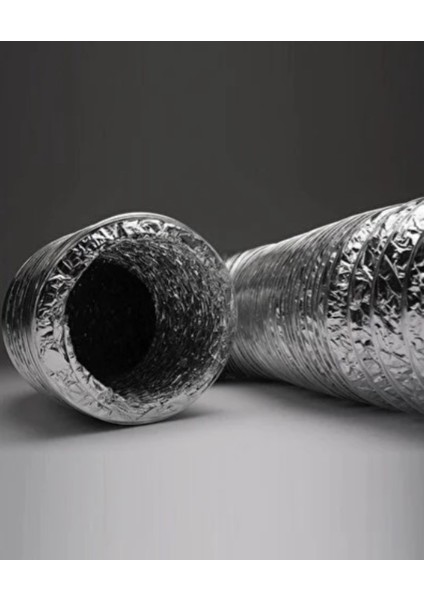 Ø 127 mm Air Alüminyum Izolesiz Flexible Esnek Hava Kanalı - Davlumbaz - Aspiratör Borusu (10 Mt) indirimleri