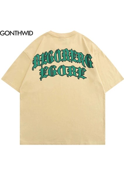 Blacksokak Erkek Bej Bego Baskılı Oversize Bisiklet Yaka fiyatları