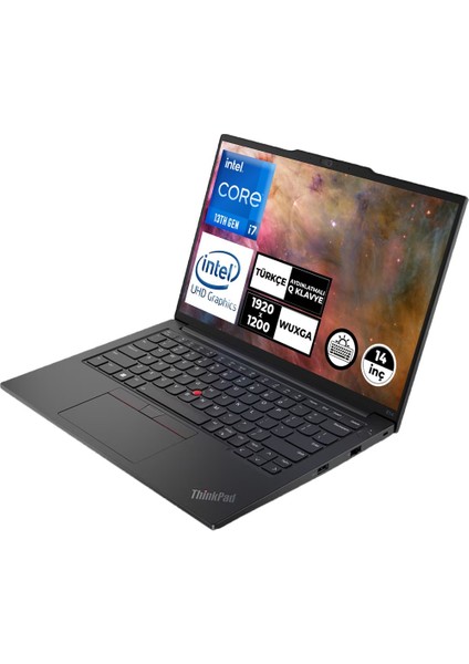 Thinkpad E14 Gen 5 I7-13700H 32 GB 2 Tb SSD 14" Wuxga Freedos 21JLS20KZX ZI704 + Zitek 16 GB Flash Bellek