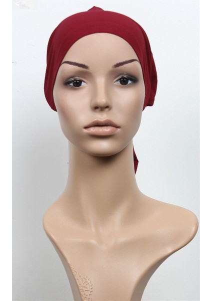 Penye Eşarp Bonesi 251-60 Bordo