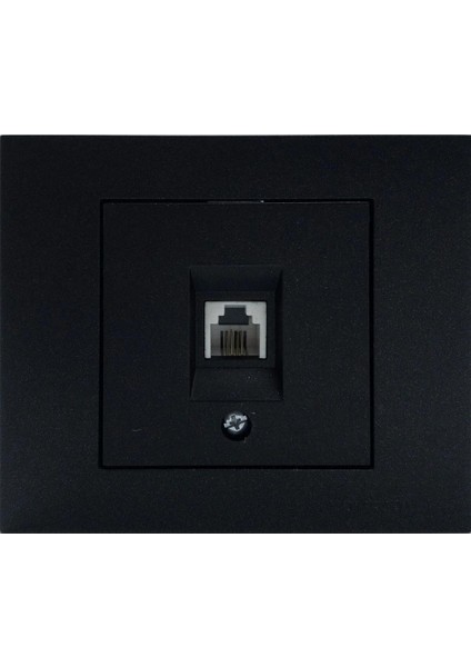 Grano Nümeris Telefon Prizi Metalik Siyah