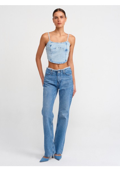 50713 Kar Yıkama Denim Top-Mavi modelleri