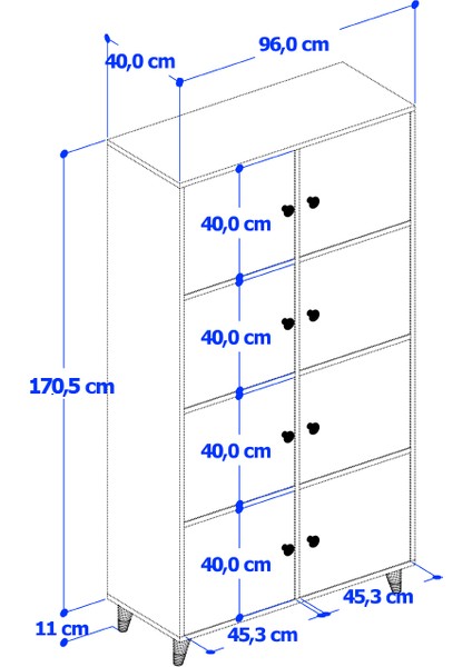 LEGO Xl Çok Amaçlı Dolap