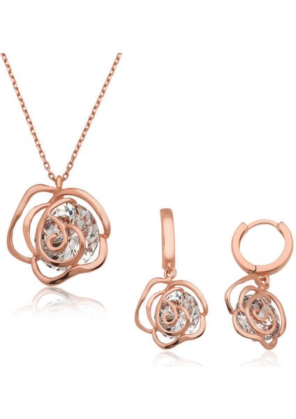 ​gümüş Rose Gül Bayan Set