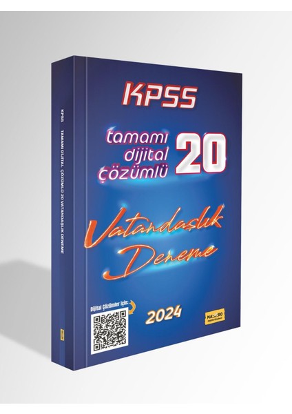 2024 Kpss Vatandaşlık 20 Deneme Dijital Çözümlü Makro Kitabevi