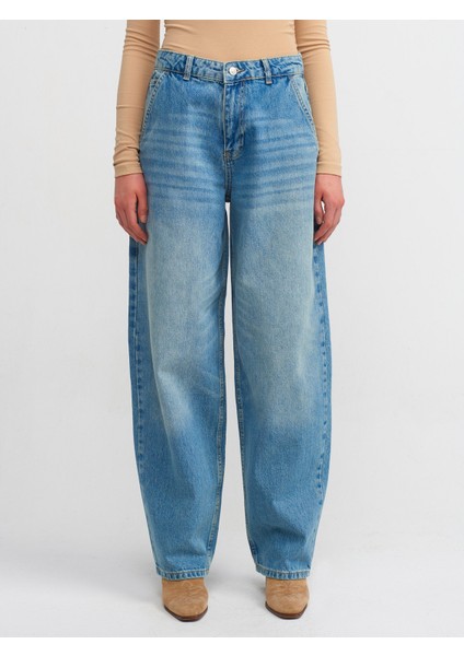 71415 Tint Yıkama Denim Pantolon-Mavi