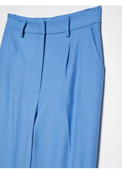 71181 Kıvrık Paça Düz Fit Pantolon-Mavi modelleri