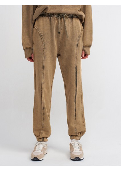 70472 Yıkama Efektli Jogger-Bej modelleri