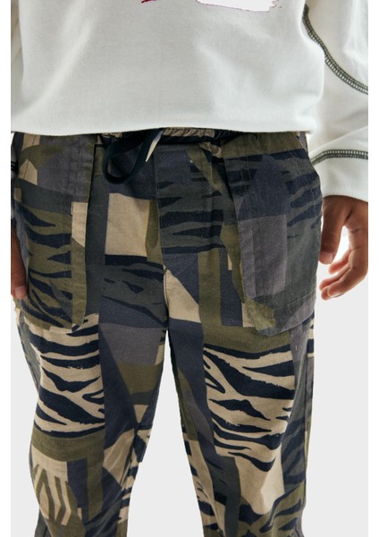 Erkek Çocuk Desenli Pantolon 23PFWNB3217 modelleri