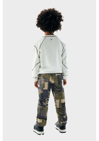 Erkek Çocuk Desenli Pantolon 23PFWNB3217 fırsatları