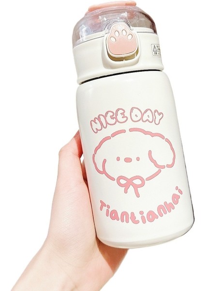 Sevimli Su Bardağı Öğrenci Ayı Pençe Kız Termos Bardak (Yurt Dışından)