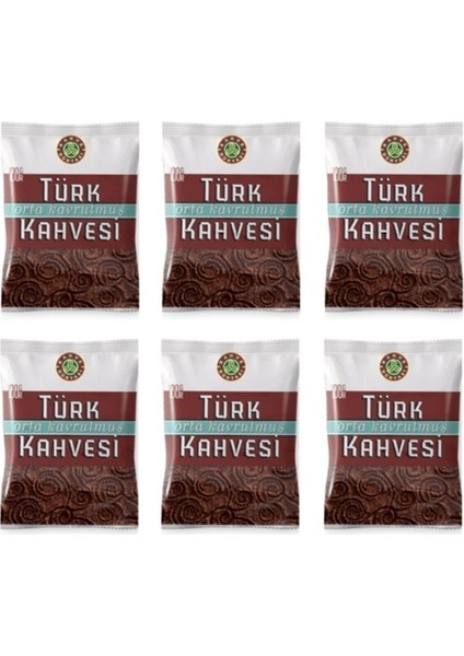 Kahve Dünyası Orta Kavrulmuş Türk Kahvesi 100 gr x 6 Adet