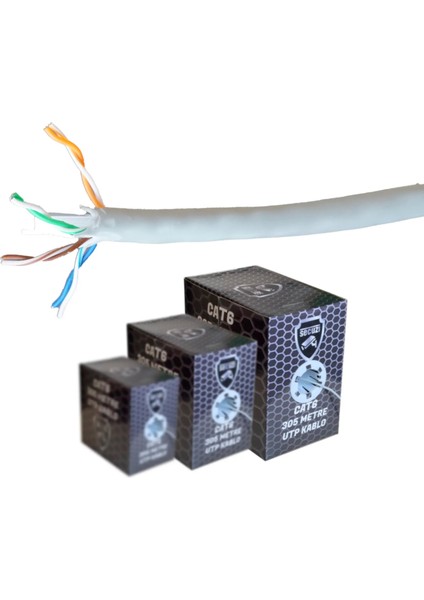 305M 24AWG Pu/cca Cat6 Kablo