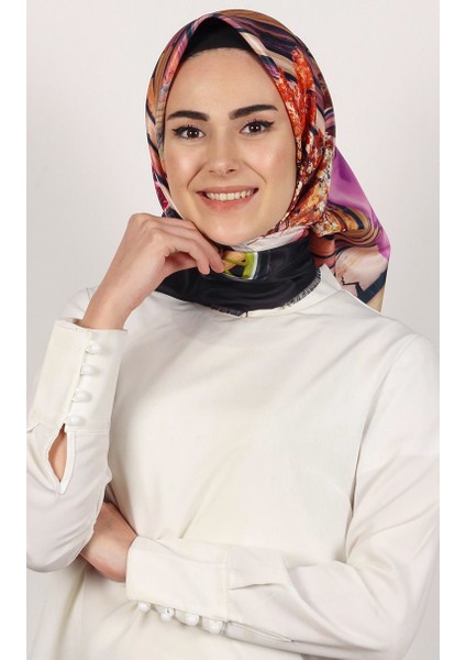 Piramit Tafta Dijital Eşarp 1935-8