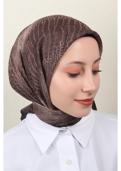 Nirvana Soft Eşarp 8103-4 Siyah-Kahve