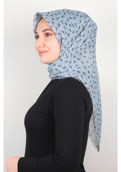 Pamuklu Trend Eşarp 9905-9 Cam Göbeği