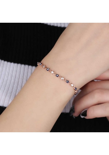 ​gümüş Rose Nazar Boncuklu Bileklik modelleri