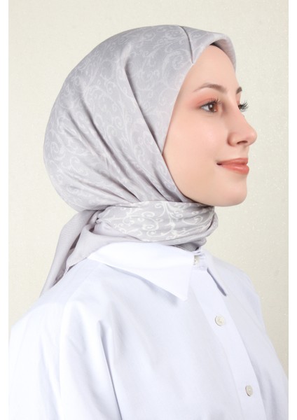 Nirvana Soft Eşarp 8104-14 Açık Gri