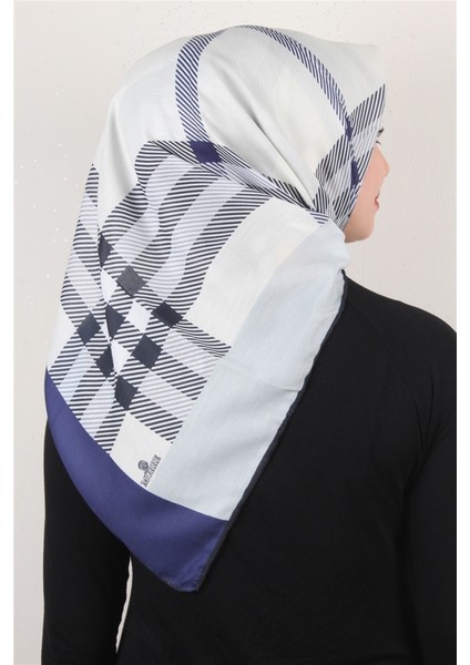 Pamuklu Soft Eşarp 3308-1 Morcivert