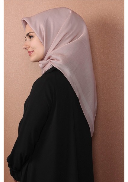 Abiye Bordürlü Eşarp 6002-3 Pudra