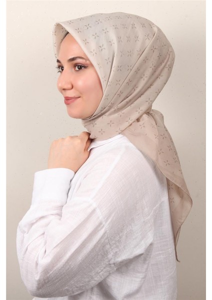 Coton & Silk Eşarp 3645-7 Taş