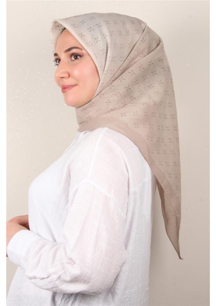 Coton & Silk Eşarp 3645-7 Taş