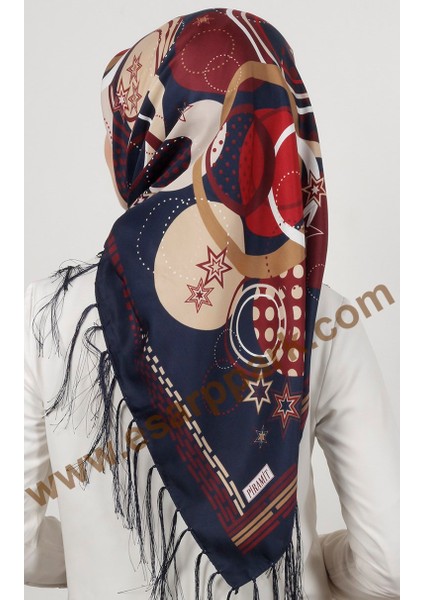 Piramit Püsküllü Eşarp 111-0024-14