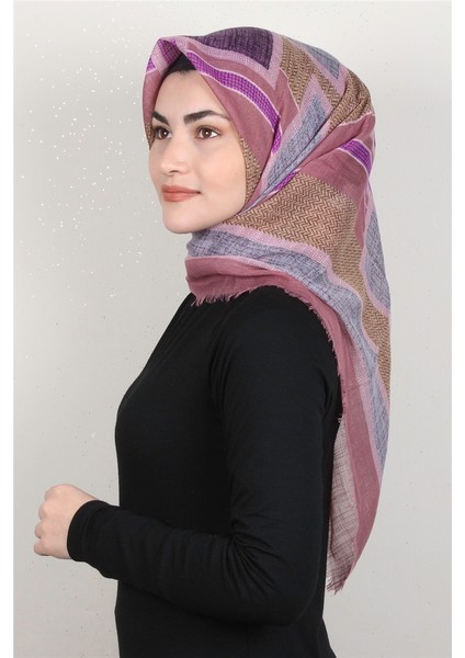 Pamuklu Trend Eşarp 9925-7 Pudra