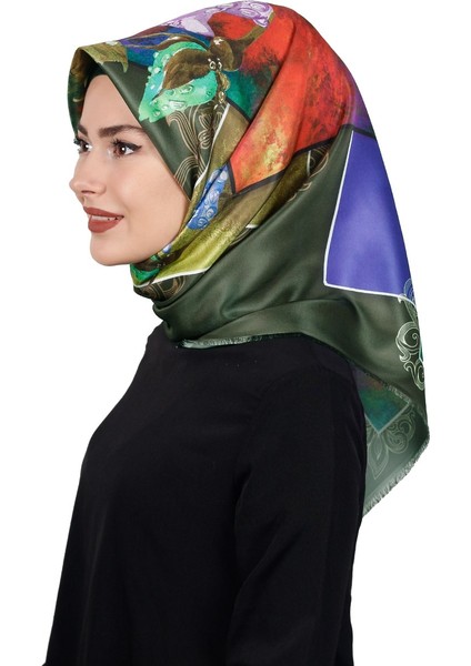 Piramit Tafta Dijital Eşarp 1918-4